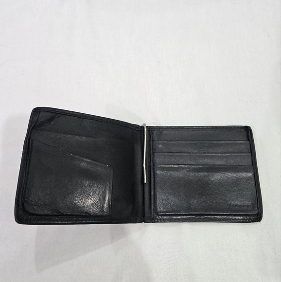 Vintage Coach Leather Money Clip/Wallet Black - Picture 1 of 7